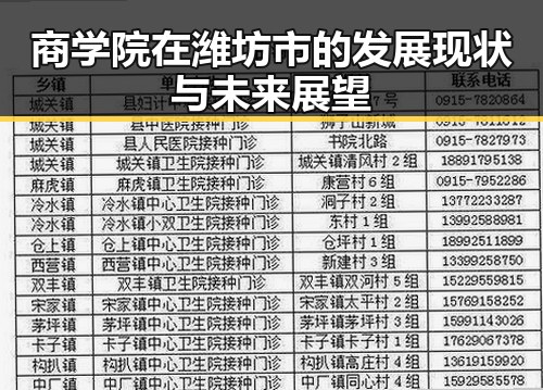 商学院在潍坊市的发展现状与未来展望