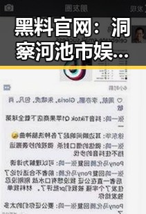 黑料 官网:洞察河池市娱乐圈最新八卦动态