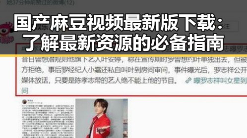 国产麻豆视频最新版下载:了解最新资源的必备指南