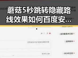 蘑菇5秒跳转隐藏路线效果如何百度安卓版:实测揭秘