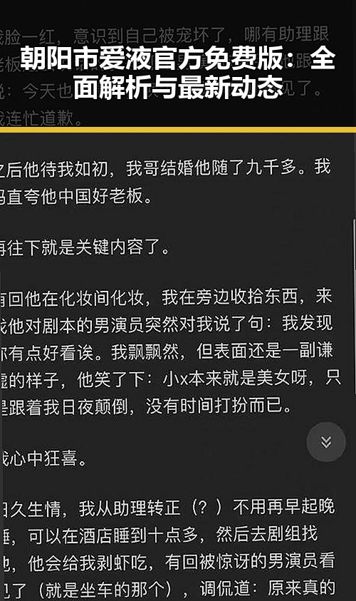 朝阳市爱液官方免费版:全面解析与最新动态