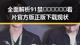 全面解析91禁🍆🍑🔞❌❌❌看片官方版正版下载现状