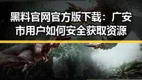 黑料 官网官方版下载:广安市用户如何安全获取资源