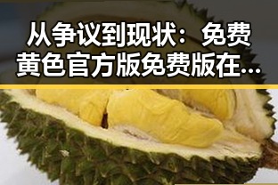 从争议到现状:免费黄色官方版免费版在泸州市的发展变迁