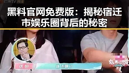 黑料 官网免费版：揭秘宿迁市娱乐圈背后的秘密