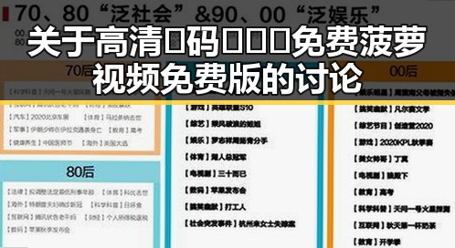 关于高清🈚码🔞❌♋免费菠萝视频免费版的讨论